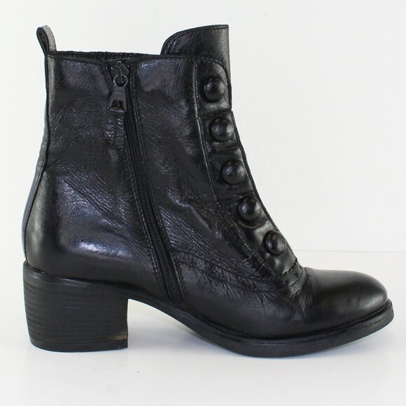 Miz Mooz Jozie Button Leather Booties Womens (EU 39/US 8.5) - Picture 5 of 11